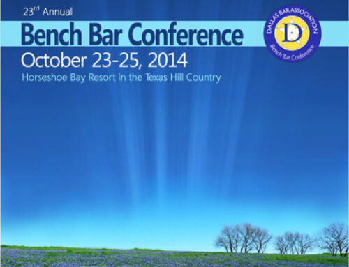 Jason Boulette Scheduled to Speak at 23rd Annual Dallas Bench Bar Conference